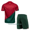 Conjunto (Camiseta+Pantalón Corto) Portugal Primera Equipación Mundial 2022 - Niño